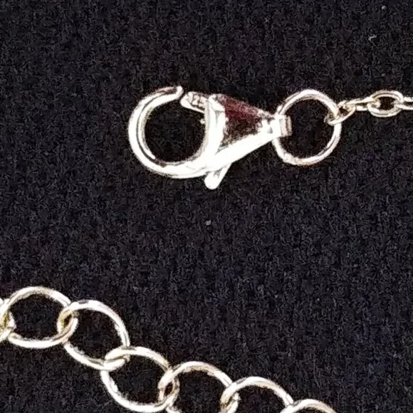 Isabella M. 925 Sterling Silver w/Gold Overlay Letter 'E' Initial Necklace NWT - Picture 4 of 4